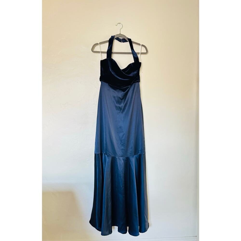 Lulus Blue Halter Maxi Dress - Picture 5 of 7